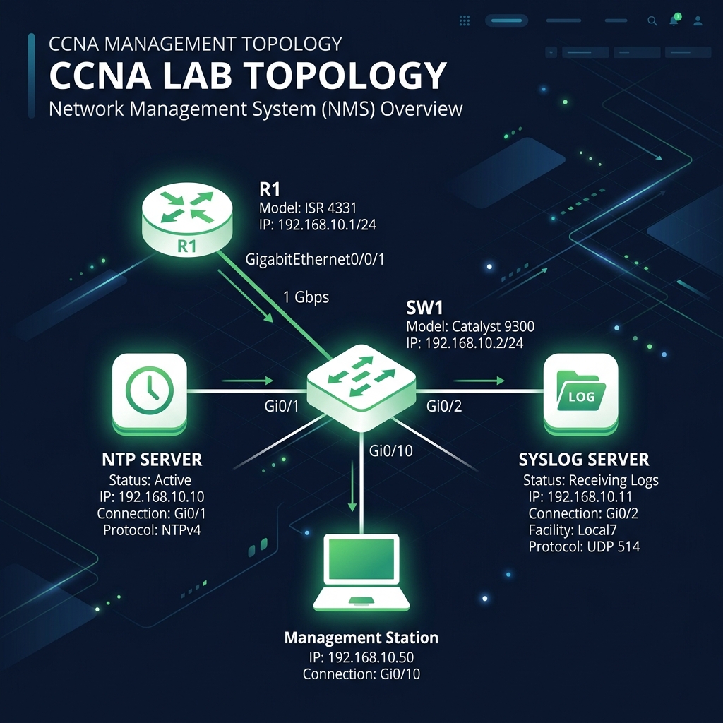 Syslog & NTP Lab Topology